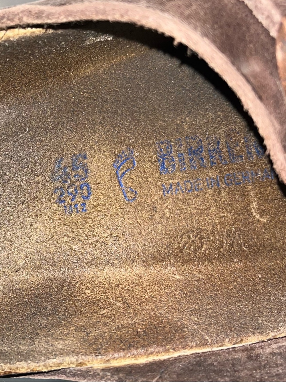 Birkenstock Dark Brown Leather Slide Sandal - Picture 8 of 8